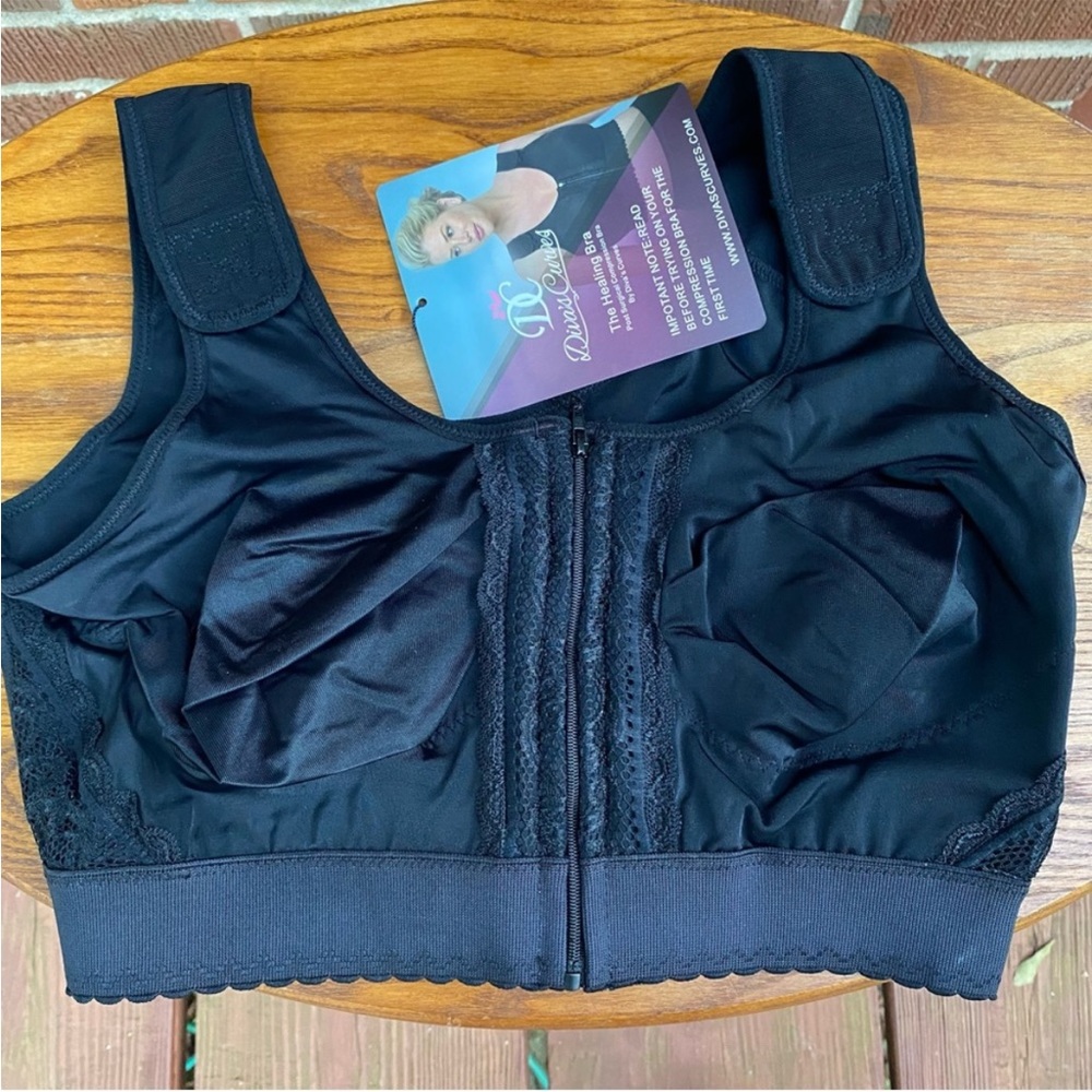 Diva’s Curves NWOT Healing Post-Surgery Compression Bra Size XL
